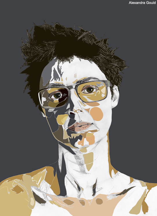 Self Portrait in Photoshop by Alex Gould