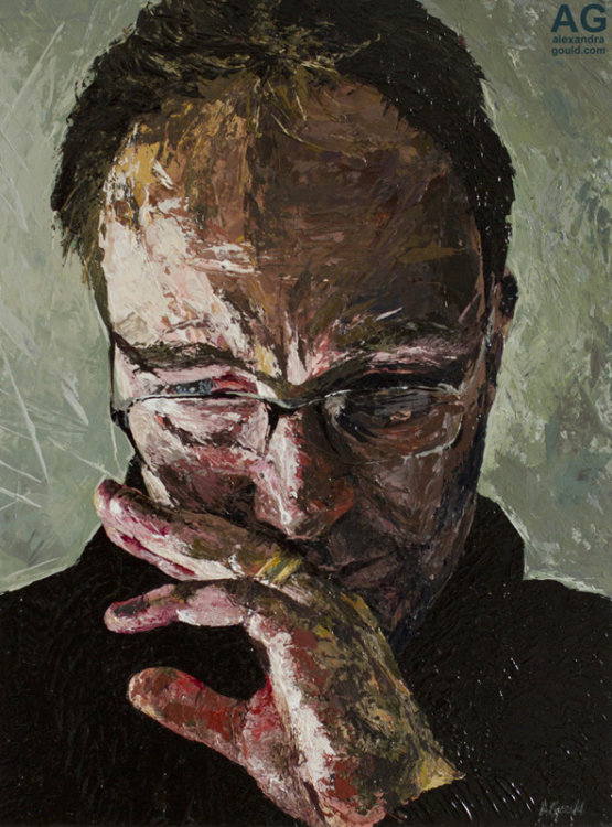 Painting of His Ideas by Alexandra Gould
