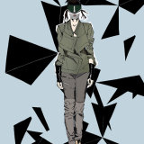 Illustrated Haizhen Wang, 2013 Photoshop illustration of Haizhen Wang's catwalk by Alex Gould