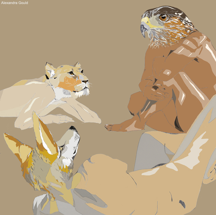 Illustration of Extinct Immortals by Alex Gould