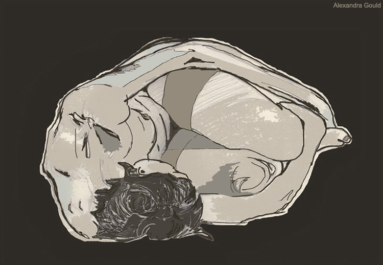 Nude portrait by Alex Gould