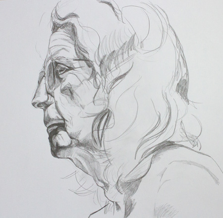 Life Drawing sketch A. Gould