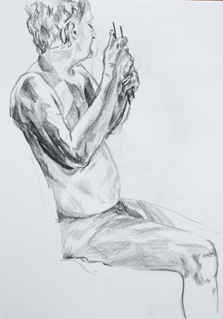Life Drawing Sketch By Alexandra Gould