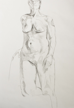 Nude sketch by Alexandra Gould