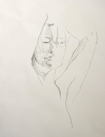 Life Drawing sketch by Alex Gould