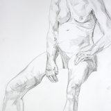 Nude seated by Alexandra Gould
