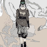 Haizhen Wang's catwalk Photoshop illustration of Haizhen Wang's catwalk by Alex Gould