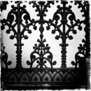 Black and white grunge border