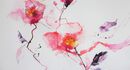 Pink Whisper mounted 86cm x 67cm watercolour £375 inc p&p UK only