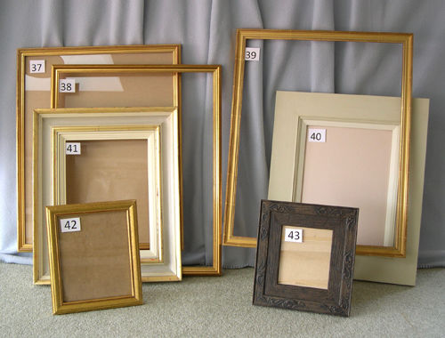 FIVE FRAMES AND TWO PHOTO FRAMES