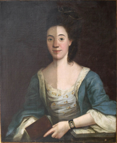 An Unsigned Late Eighteenth Century Portrait of a Lady.