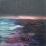 Nocturne: Quiet (Colour), 2014, oil stick and acrylic on canvas board, 20cm x 20cm