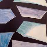 Collage abstract blues