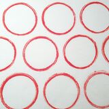 Circles (scarlet), available in tea towels, bags and pouches