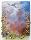 PORTAL SERIES #05 ‘ENTER A CERTAIN KIND OF LUXE’ Mixed Media on panel - Panel 20x16x1.5 inches
