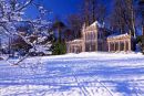 Snow covered pagoda at Culzean Castle Ayrshire