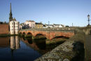 The River Ayr crossed by New Bridge Street into Ayr