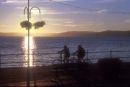 Cyclists on the promenade at Largs