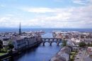 View over Ayr toward harbour area