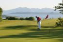 Golfer at Routenburn Course Largs