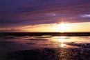 Sunset over Arran from Barassie Beach