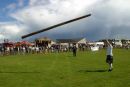 Tossing the caber at Ardrossan Highland Games