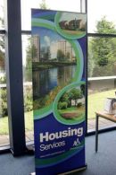 North Ayrshire Council Roller Banner for housing services