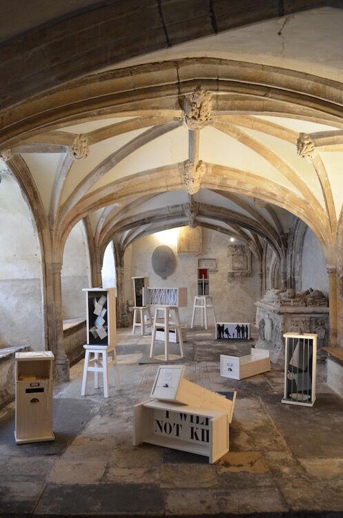 'The Lost Files' installed at The Crypt, Bristol
