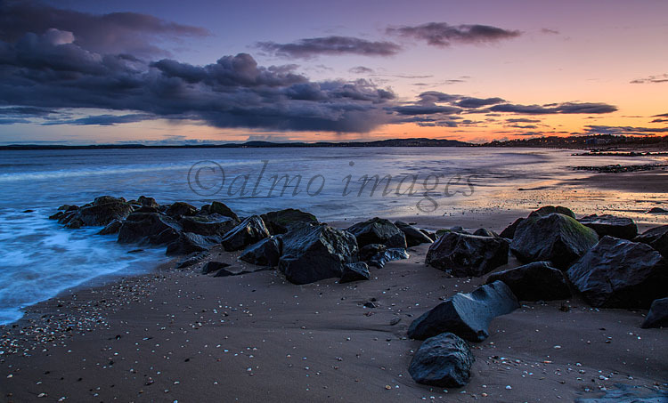 Monifieth Beach at Dusk