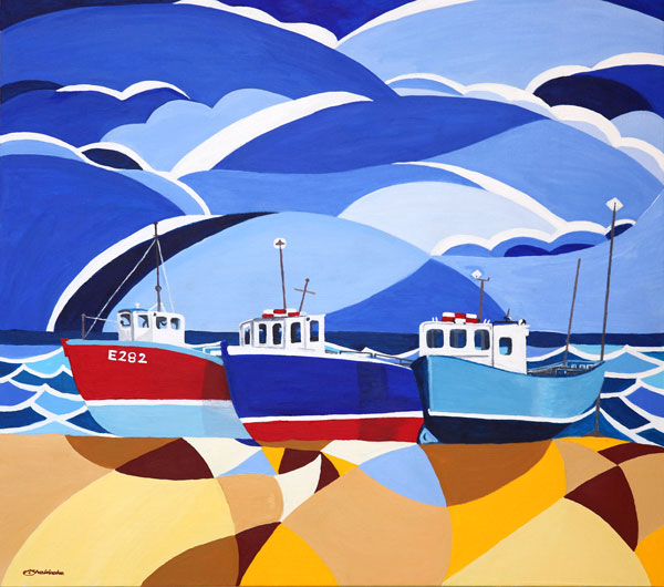 'Fishing Boats at Beer' SOLD