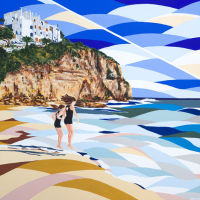 'Girls on the beach' SOLD