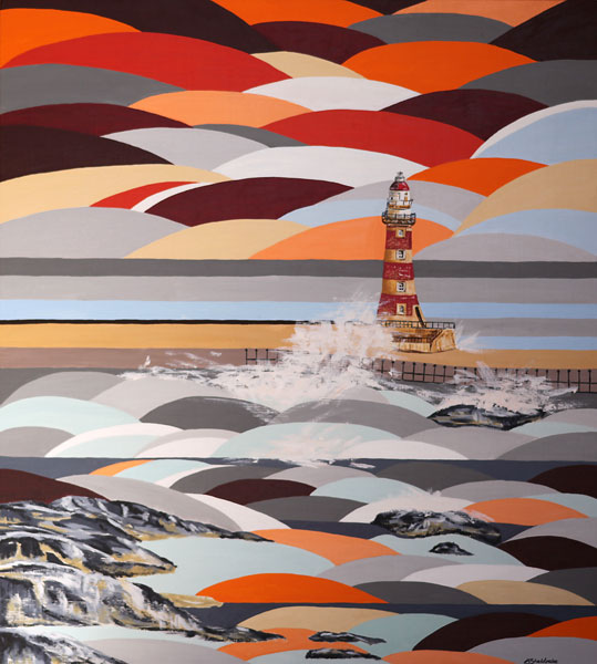 'Lighthouse at Dusk' SOLD