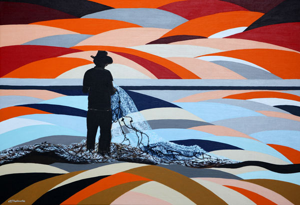 'Sunset Fisherman' SOLD