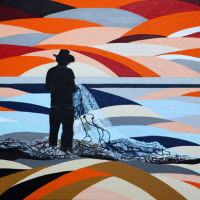'Sunset Fisherman' SOLD