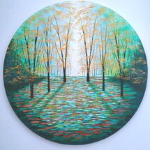 Gold and Emerald Wood