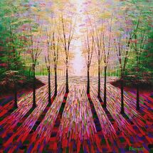 Golden Light Forest Fall