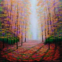 Shimmering Amber Glade