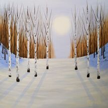 Winter Woodland Birches