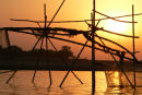 Fishing nets drying on the Ganges