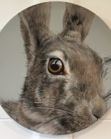 Hare in the round SOLD