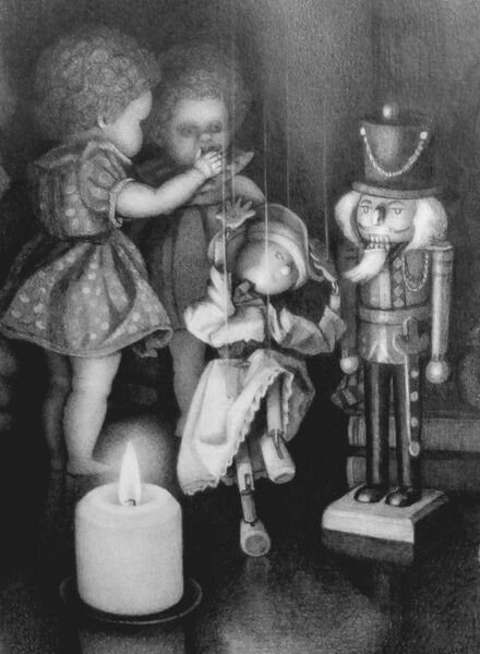 'By Candle Light' (Detail)