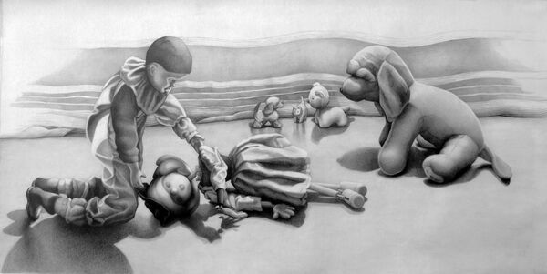 'Doll Mourning Over a Fallen Puppet'