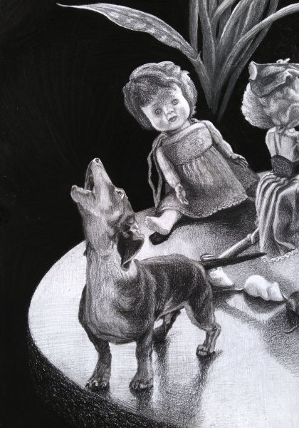 'The Little Dog Laughed' (Detail)