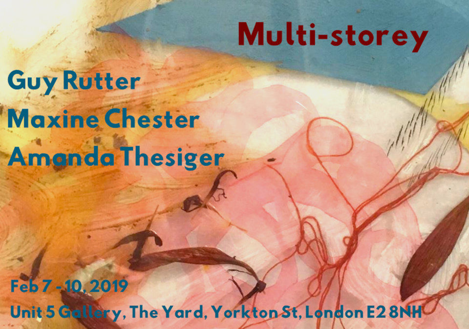 Invite for the upcoming Multi-storey exhibition