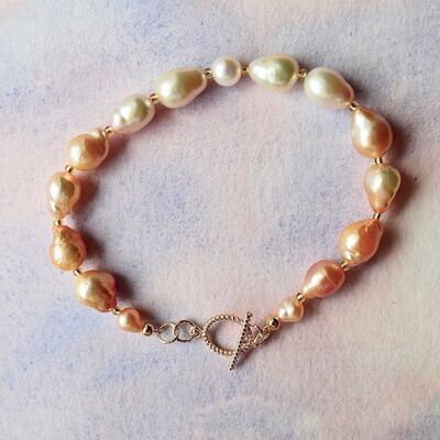 Baroque Pearls with 14k Gold Filled Toggle £42