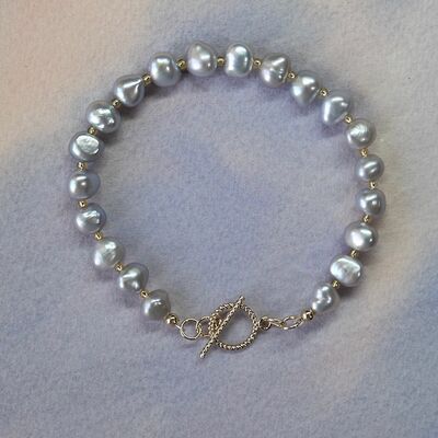 Pearl Nuggets with Gold Filled Toggle £35