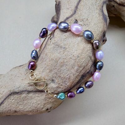 Pearl Nuggets with Gold Filled Toggle £38