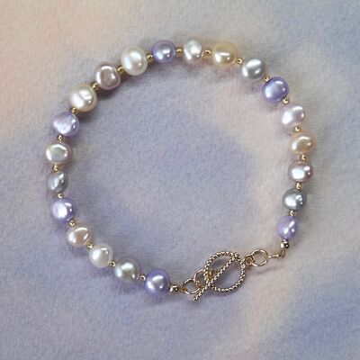 Pearl Nuggets with Gold Filled Toggle £35