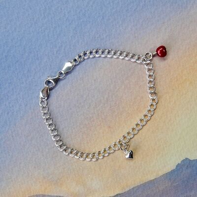Sterling Silver Double Curb Chain with Charms £35