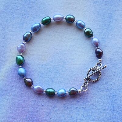 Large Pearl Nuggets with Sterling Silver Toggle £36